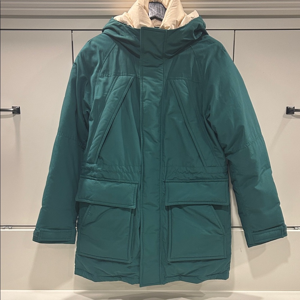 TNA Hunter-Green Pursuit Parka. Super-warm, down-filled parka, like-new - Picture 1 of 4